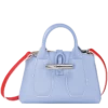 Longchamp Roseau XS Handbag Sky Blue/Red - Leather