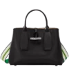 Longchamp Roseau M Handbag Black - Leather