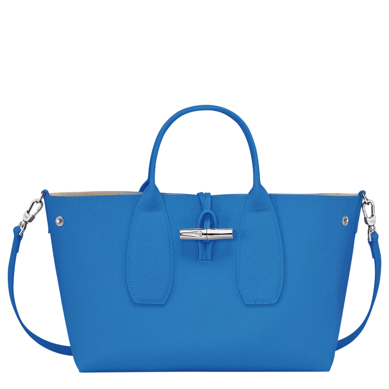 Longchamp Roseau M Handbag Cobalt - Leather - Image 5