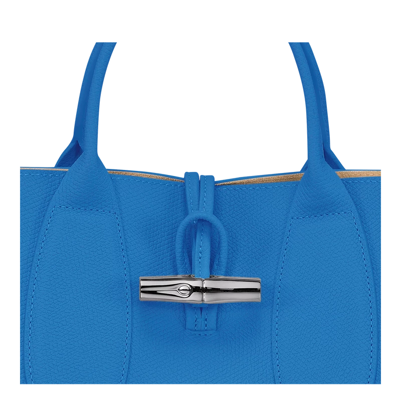 Longchamp Roseau M Handbag Cobalt - Leather - Image 7