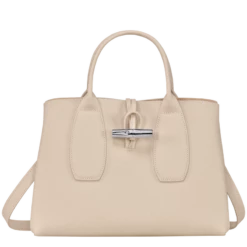 Longchamp Roseau M Handbag Paper - Leather