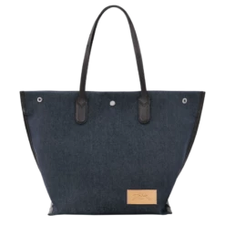 Longchamp Essential L Tote Bag Denim - Canvas