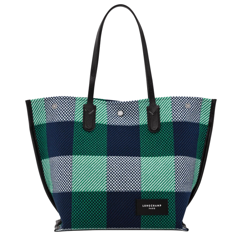 Longchamp Essential L Tote Bag Navy/Lawn - Canvas - Image 4