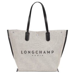 Longchamp Roseau L Tote Bag Ecru - Canvas