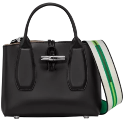 Longchamp Roseau S Handbag Black - Leather