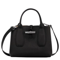 Longchamp Roseau S Handbag Black - Leather