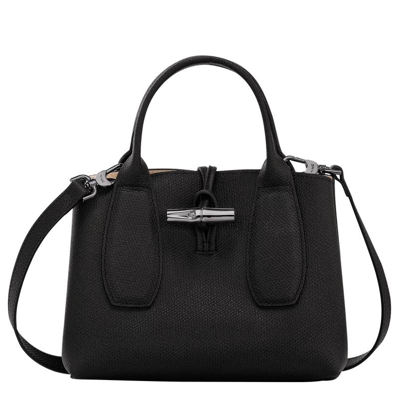 Longchamp Roseau S Handbag Black - Leather
