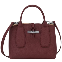 Longchamp Roseau S Handbag Plum - Leather