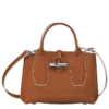 Longchamp Roseau S Handbag Cognac - Leather