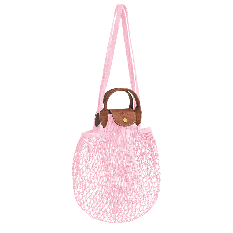 Longchamp Le Pliage Filet L Mesh Bag Pink - Canvas - Image 3