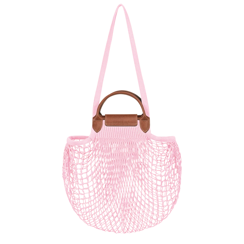 Longchamp Le Pliage Filet L Mesh Bag Pink - Canvas - Image 4