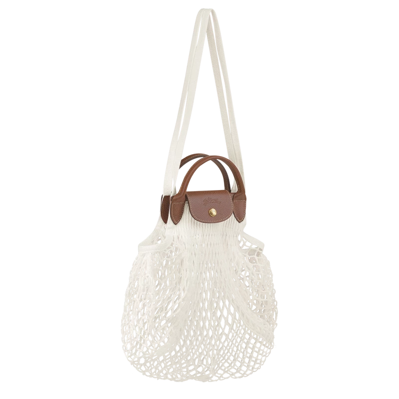 Longchamp Le Pliage Filet L Mesh Bag Ecru - Canvas - Image 3