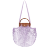 Longchamp Le Pliage Filet L Mesh Bag Lilac - Canvas