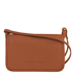 Longchamp Le Foulonné Wallet On Chain Caramel - Leather