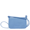 Longchamp Le Foulonné Wallet On Chain Cloud Blue - Leather