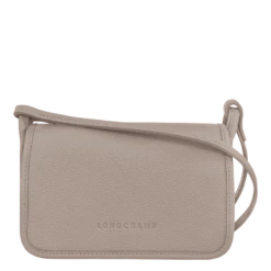 Longchamp Le Foulonné Wallet On Chain Turtledove - Leather
