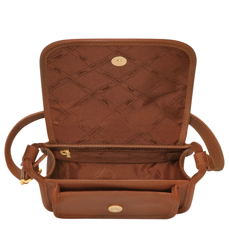Longchamp Le Foulonné XS Crossbody Bag Caramel - Leather - Image 5
