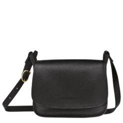 Longchamp Le Foulonné S Crossbody Bag Black - Leather