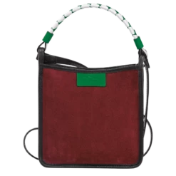 Longchamp Le Foulonné S Crossbody Bag Mahogany - Leather