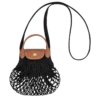 Longchamp Le Pliage Filet XS Mesh Bag Black - Canvas
