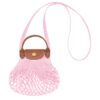 Longchamp Le Pliage Filet XS Mesh Bag Pink - Canvas