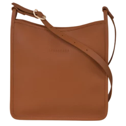 Longchamp Le Foulonné M Crossbody Bag Caramel - Leather