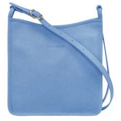 Longchamp Le Foulonné M Crossbody Bag Cloud Blue - Leather