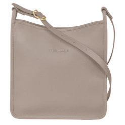 Longchamp Le Foulonné M Crossbody Bag Turtledove - Leather
