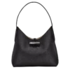 Longchamp Roseau M Hobo Bag Black - Leather