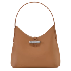 Longchamp Roseau M Hobo Bag Natural - Leather