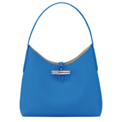 Longchamp Roseau M Hobo Bag Cobalt - Leather