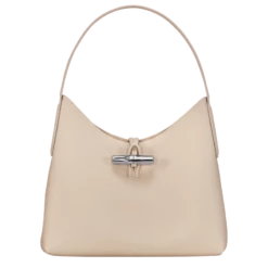 Longchamp Roseau M Hobo Bag Paper - Leather