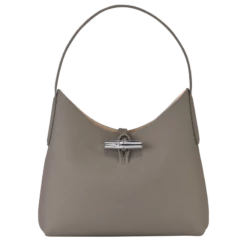 Longchamp Roseau M Hobo Bag Turtledove - Leather