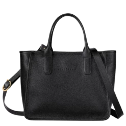 Longchamp Le Foulonné M Tote Bag Black - Leather