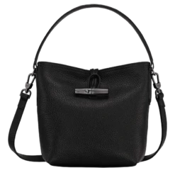 Longchamp Roseau Essential XS Bucket Bag Black - Leather