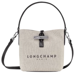 Longchamp Roseau XS Bucket Bag Ecru - Canvas