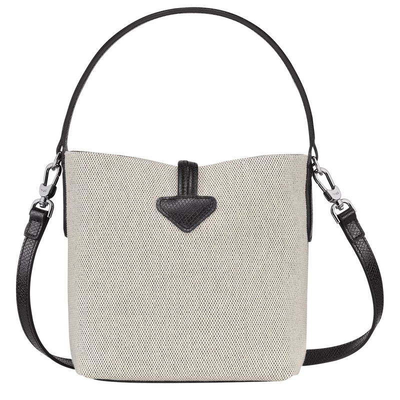 Longchamp Roseau XS Bucket Bag Ecru - Canvas - Image 4