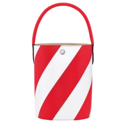 Longchamp Épure S Bucket Bag Red/White - Leather