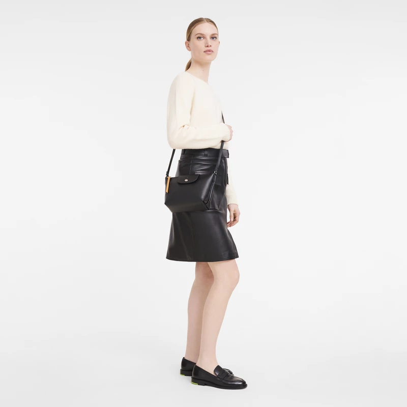 Longchamp Le Pliage City XS Crossbody Bag Black - Canvas - Image 2