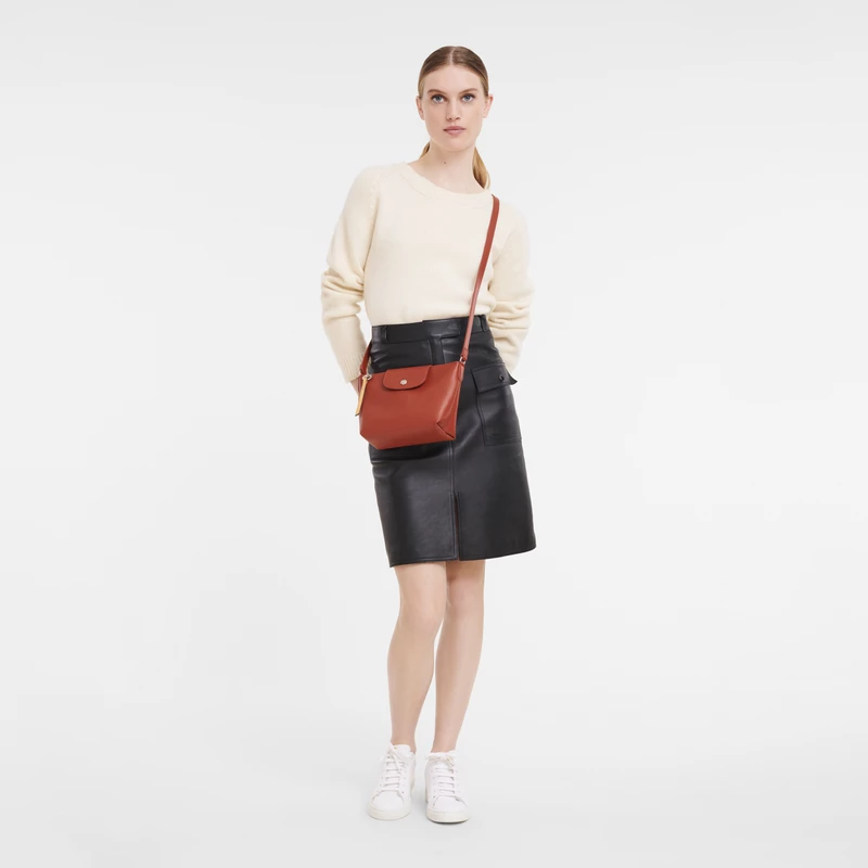 Longchamp Le Pliage City XS Crossbody Bag Terracotta - Canvas - Image 2