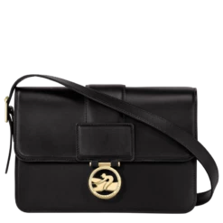 Longchamp Box-Trot M Crossbody Bag Black - Leather