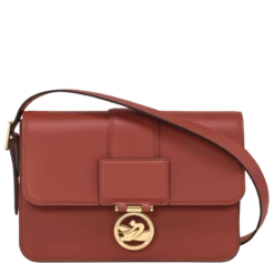 Longchamp Box-Trot M Crossbody Bag Mahogany - Leather