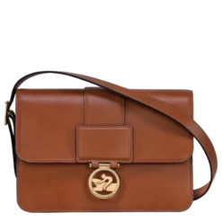 Longchamp Box-Trot M Crossbody Bag Cognac - Leather