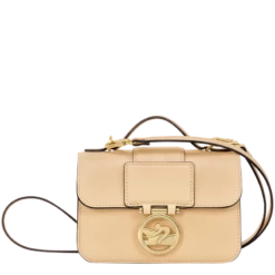 Longchamp Box-Trot XS Crossbody Bag Straw - Leather