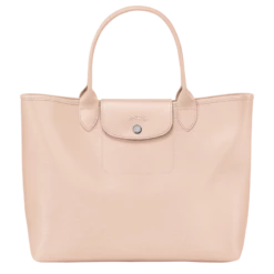Longchamp Le Pliage City L Tote Bag Nude - Canvas