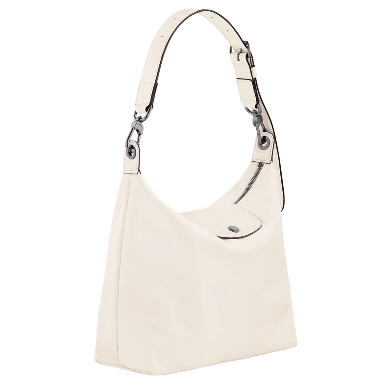 Longchamp Le Pliage Xtra M Hobo Bag Ecru - Leather - Image 3