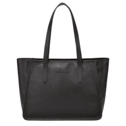 Longchamp Le Foulonné L Tote Bag Black - Leather