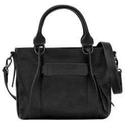 Longchamp 3D S Handbag Black - Leather