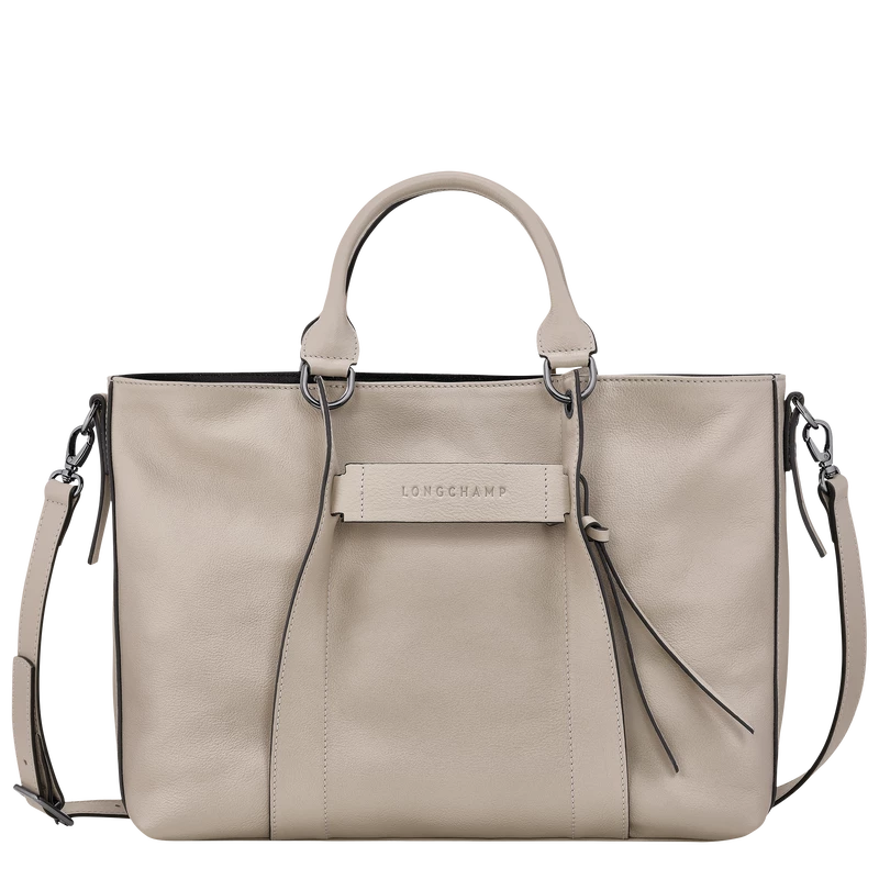 Longchamp 3D L Handbag Clay - Leather