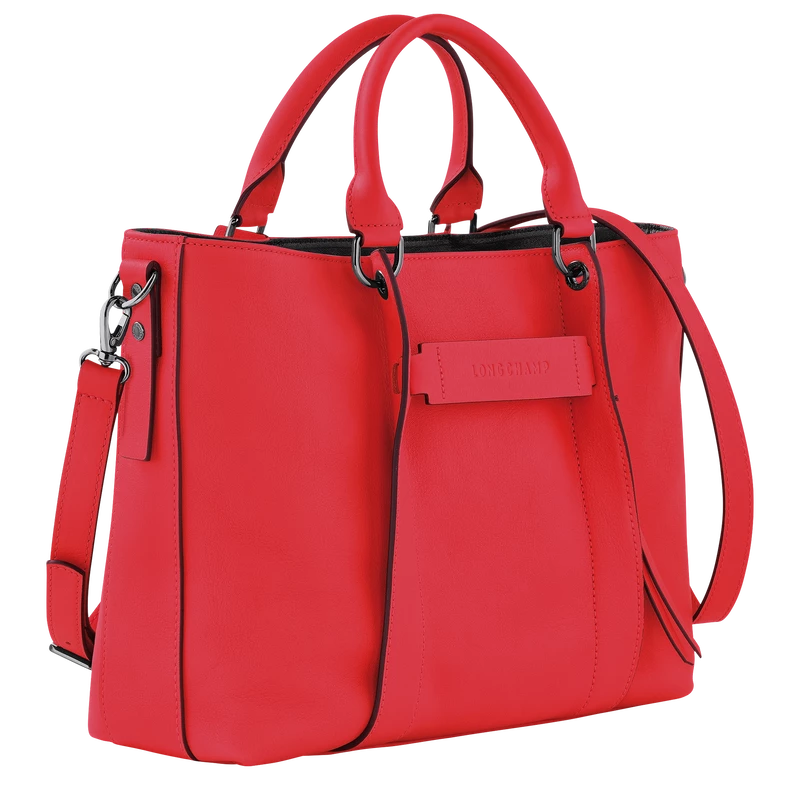 Longchamp 3D L Handbag Red - Leather - Image 3